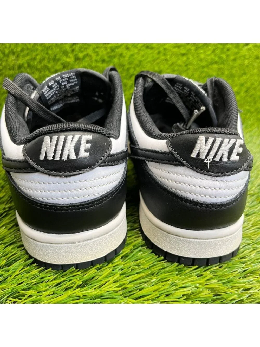 Nike Dunk Low Retro Mens Size 8 Black White Athletic Lifestyle Shoes Sneakers